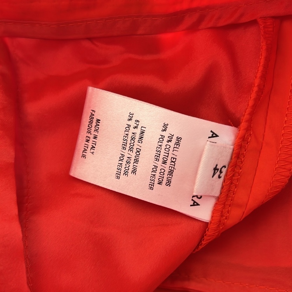 ALTUZARRA Tyr Wide-Leg Pleated Pants Bright Orange - Picture 10 of 15